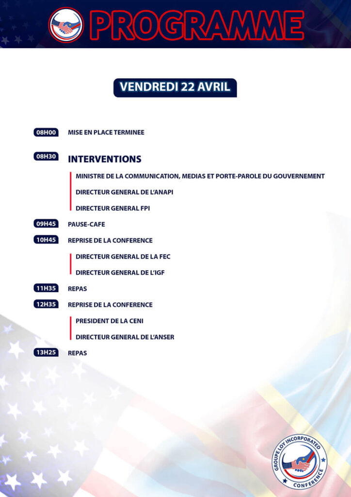 Jour - 3 : Programme du 22 Avril 2022