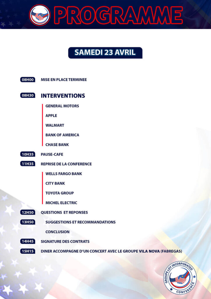 Jour - 4 : Programme du 23 Avril 2022
